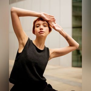 Slow Love - Staple Tank: Charcoal